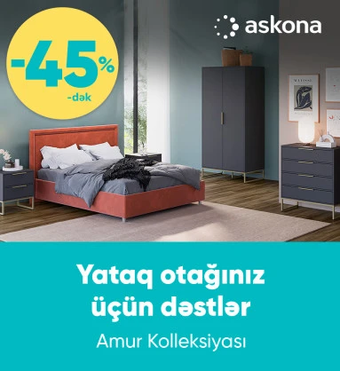 Askona-dan Yataq otağı üçün Universal Dizayn